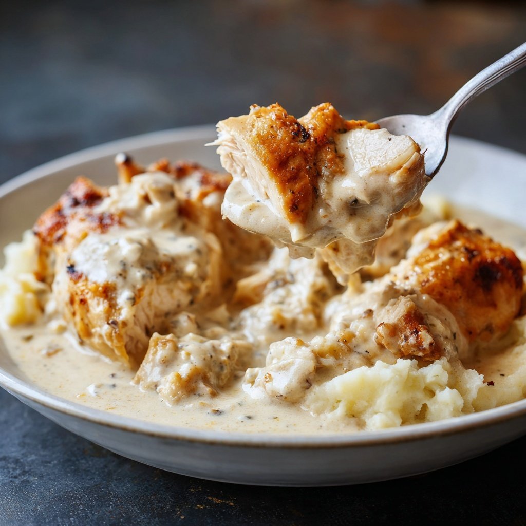 Hausmannskost Cremiges Hähnchen mit Kartoffelpüree