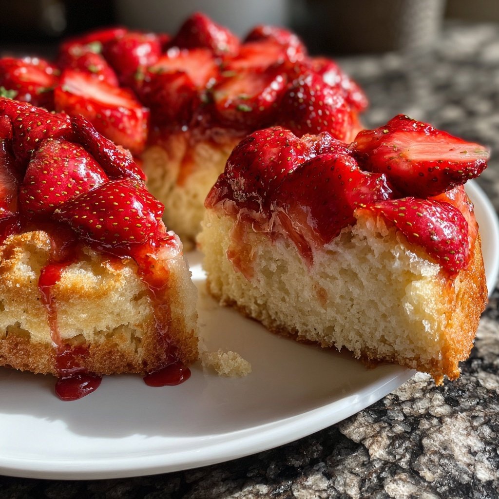 Erdbeerkuchen Leicht