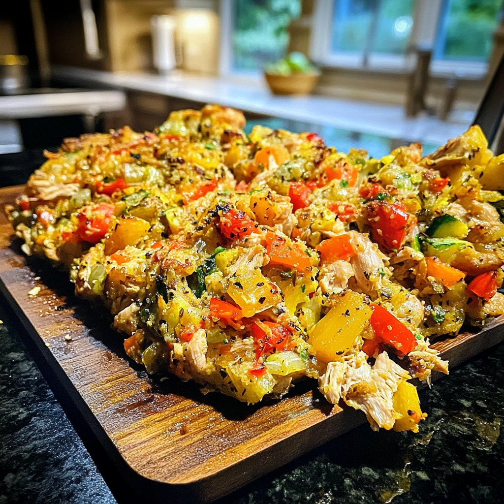 High Protein Hähnchenpfanne mit Gemüse