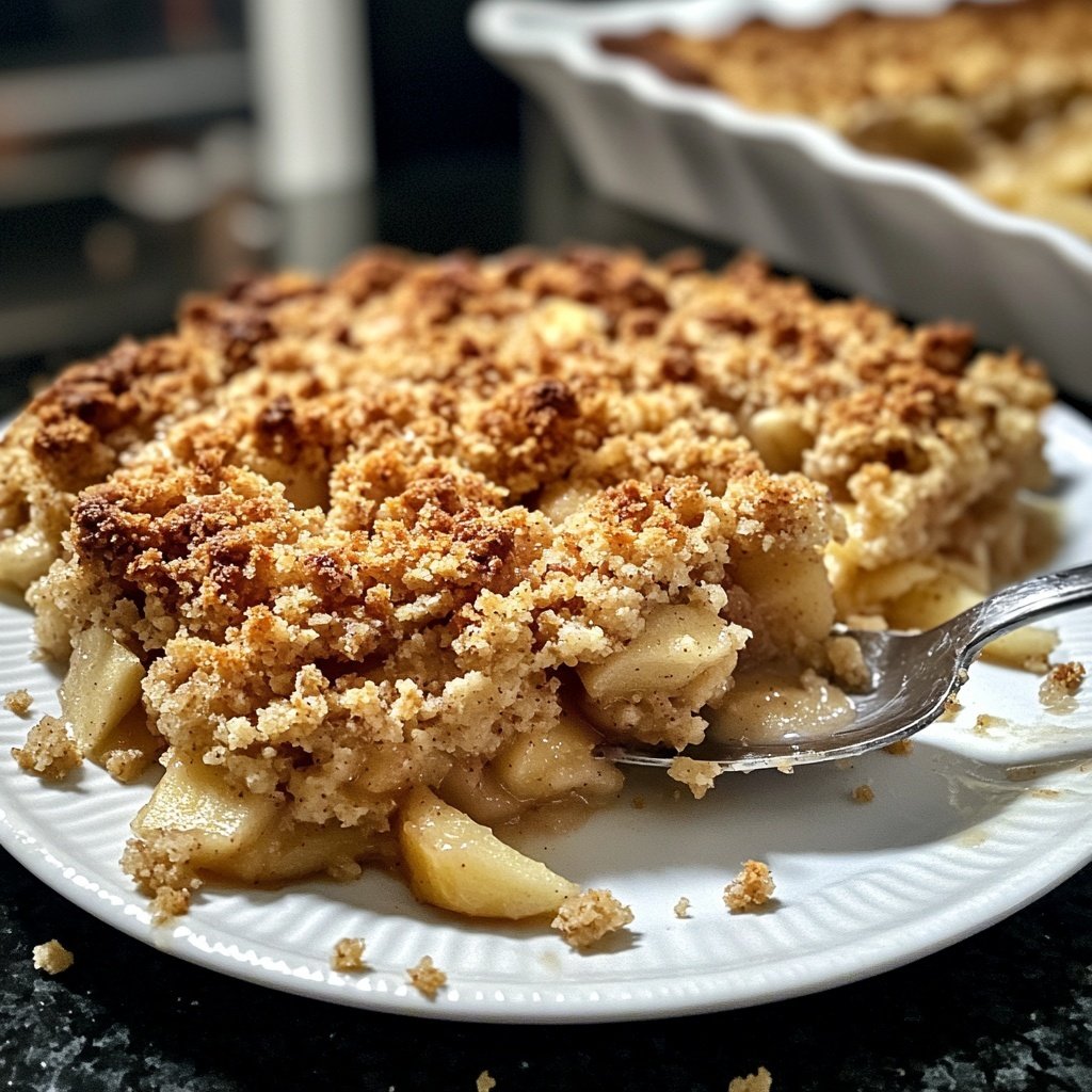 Veganer Apfel-Crumble