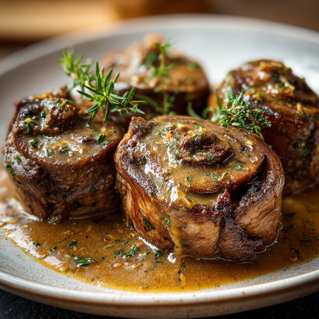 Hausmannskost Rinderrouladen mit Rahmsoße