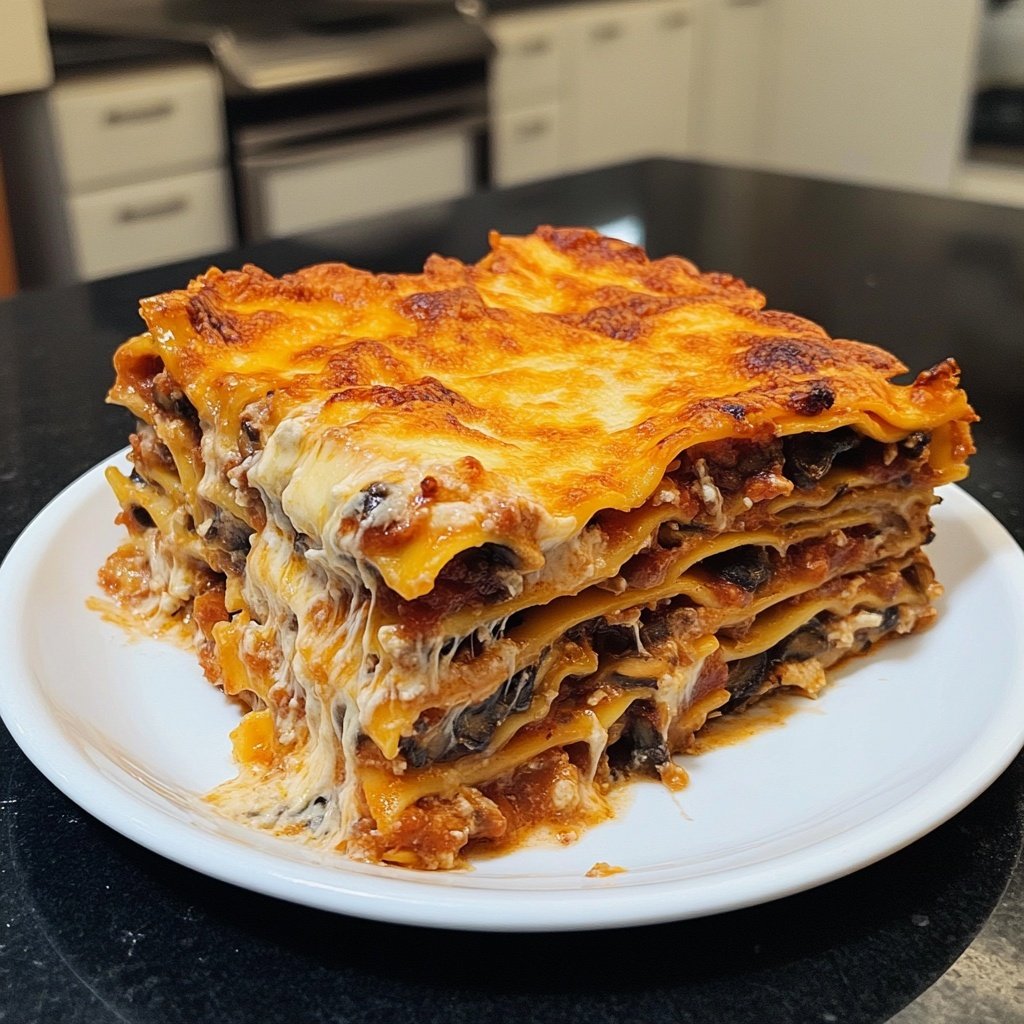 Lasagne mit Pilzen