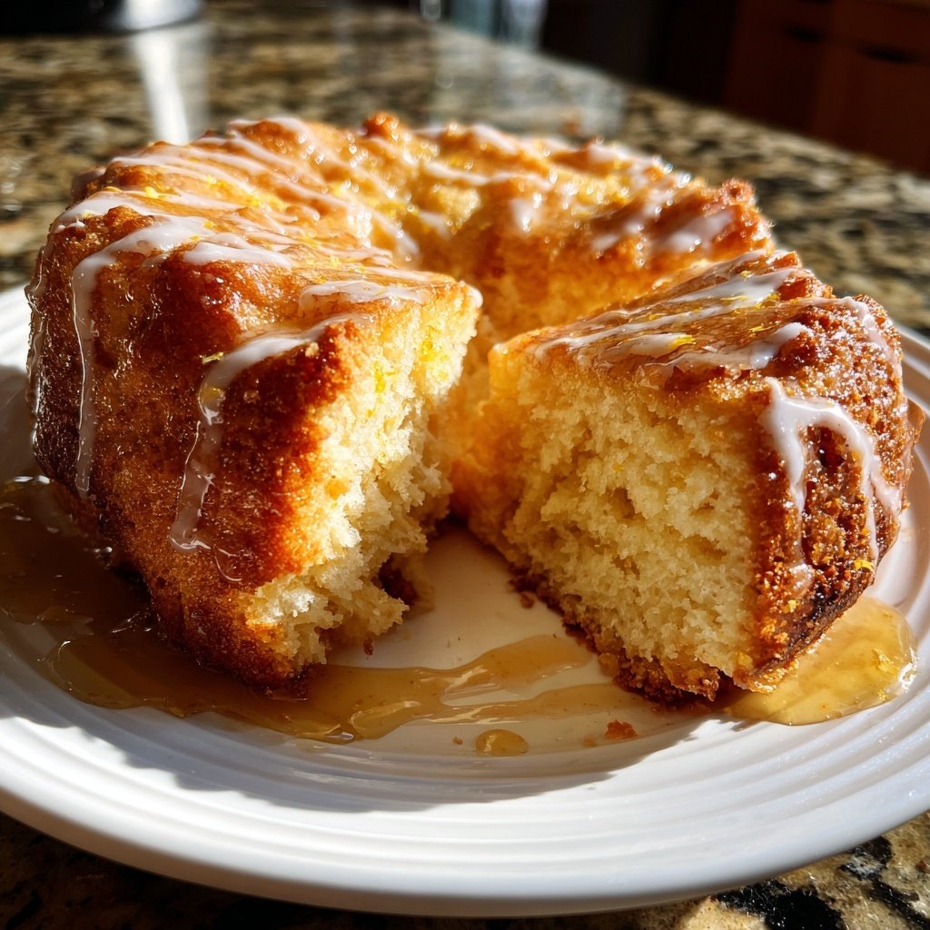 Zitronenkuchen mit Honig