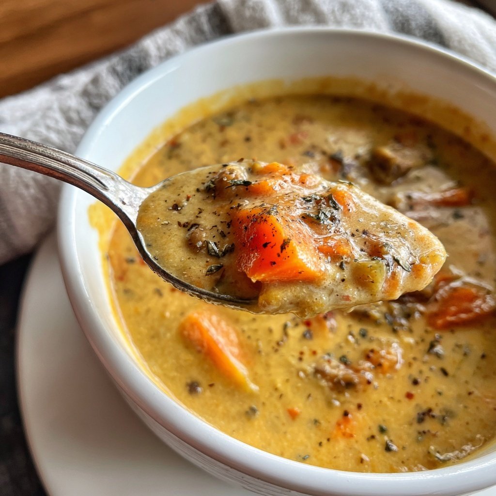 Linsensuppe mit Karotten