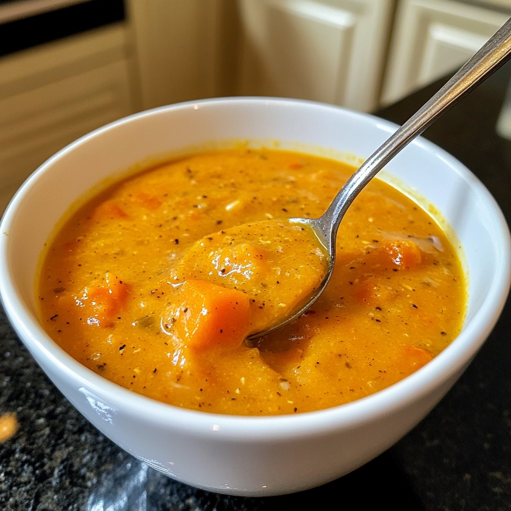 Kürbissuppe ohne Sahne